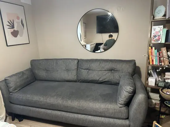 Dark grey Wilson buttoned