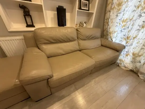 ⭐️ Sofology Lazio Power Recliner Sofa + Matching Footstool (Real Leather) ⭐️