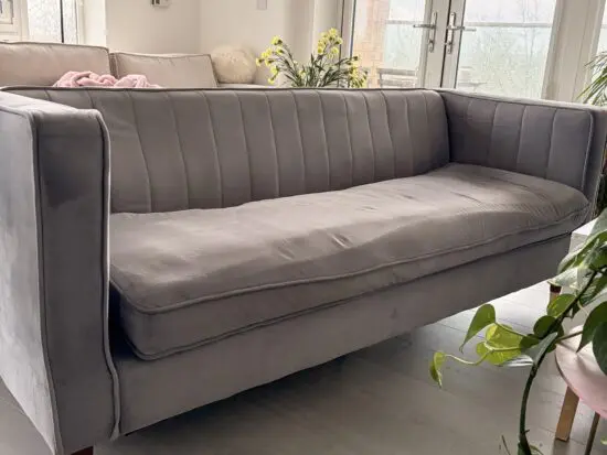 Blue 3-seater Sofa-Great Condition- comes Apart for easy moving