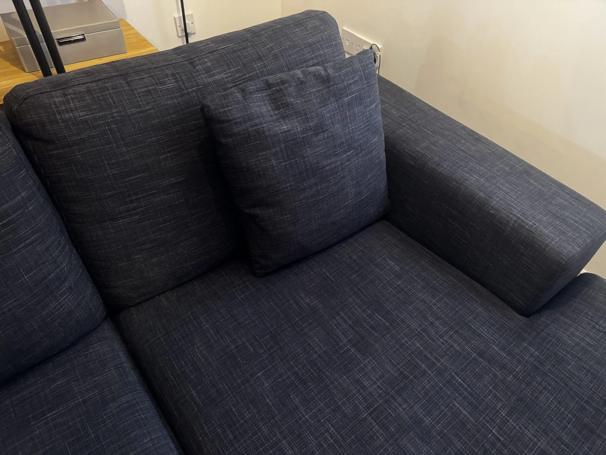 Dwell Verona Left Hand Corner Sofa Bed (Double) with Storage, Charcoal