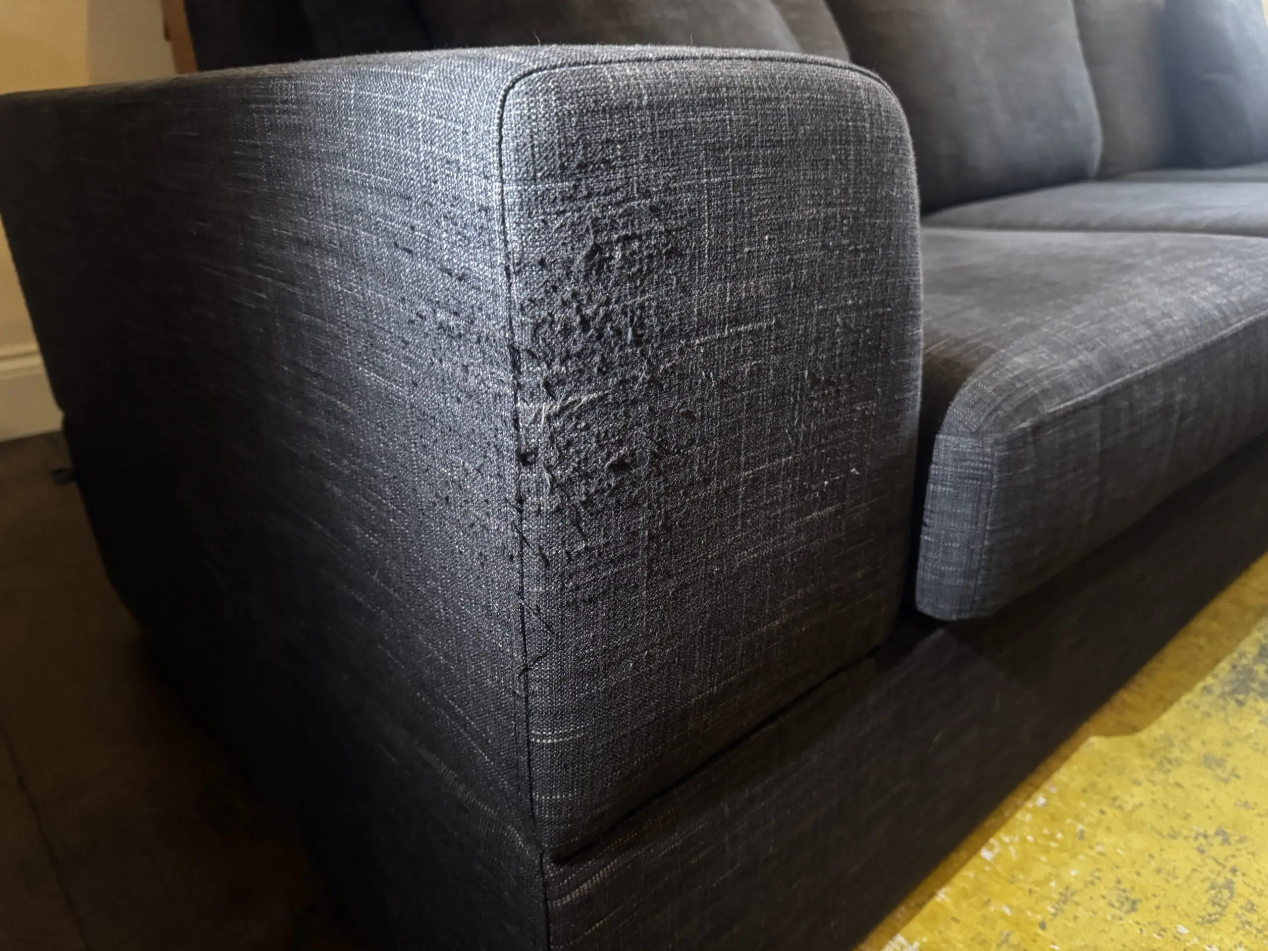 Dwell Verona Left Hand Corner Sofa Bed (Double) with Storage, Charcoal