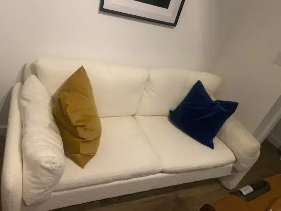 Cosy ivory sofa