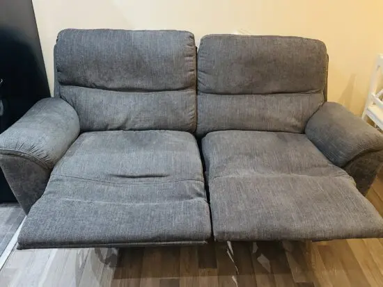Grey recliner sofa