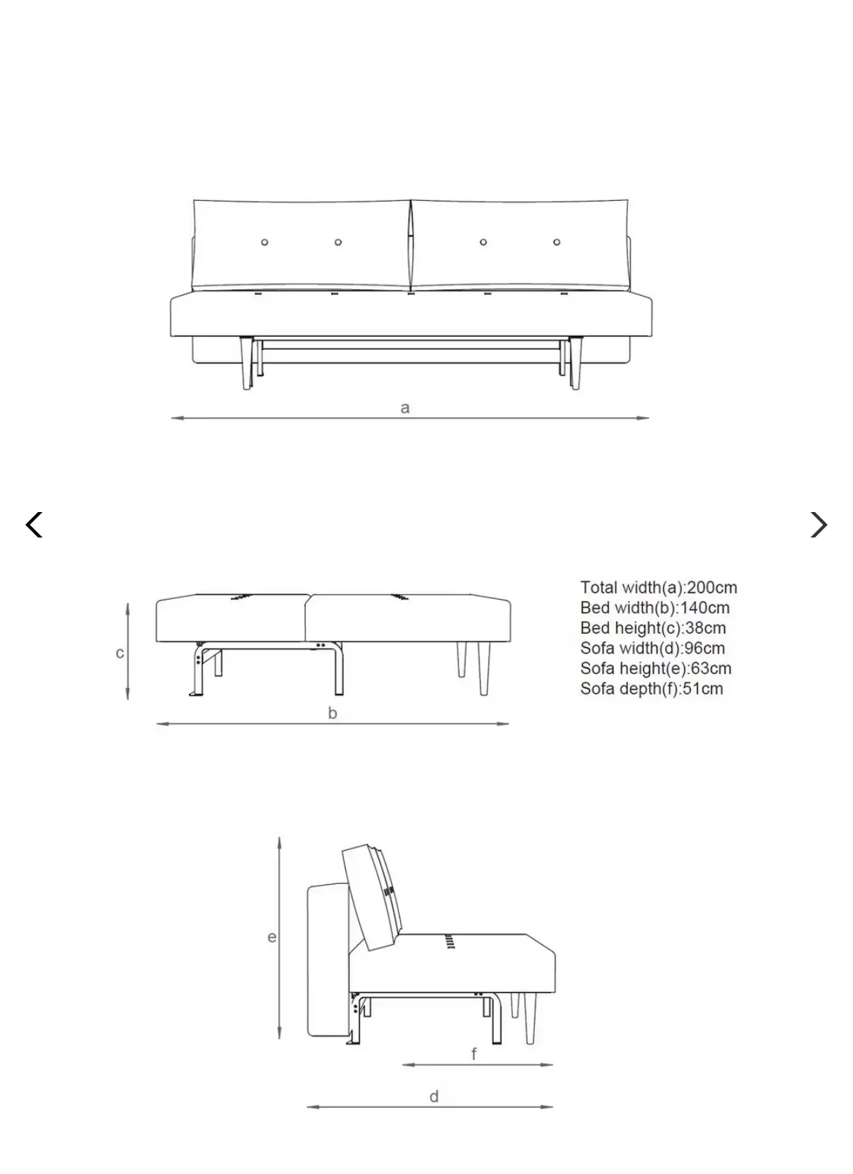 ✨ Innovation Living Recast Sofa Bed – Dark Blue – Excellent Condition – £650