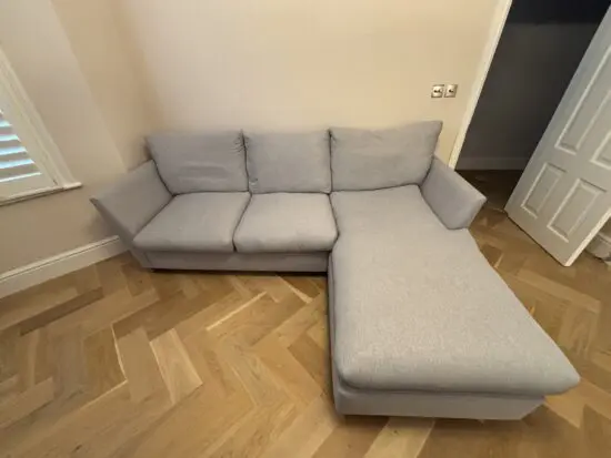 Willow & Hall Ansty Chaise Sofa Bed in Wolf Grey