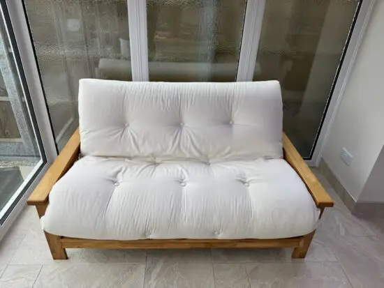 Cream Futon Sofa Bed