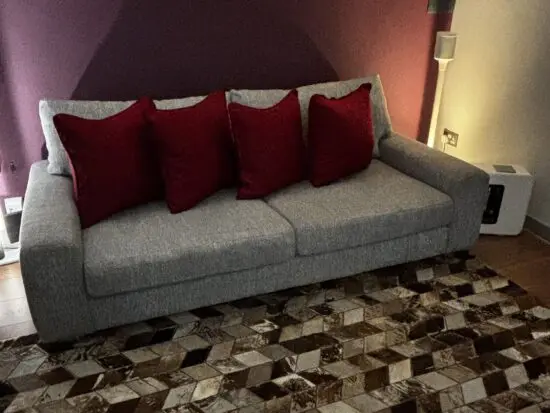 Fabulous dept for sitting clean and soft sofa no pets