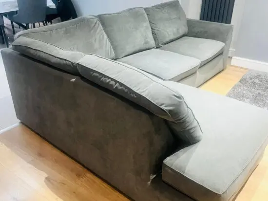 DFS corner leather sofa
