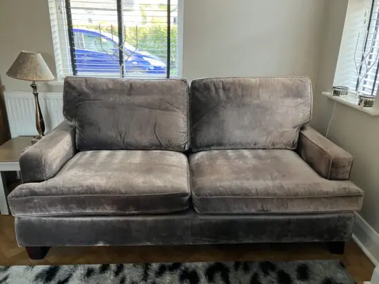 Sofology. Nickle Mix. Very good condition. Unmarked.two sofas 3seater and 4seater