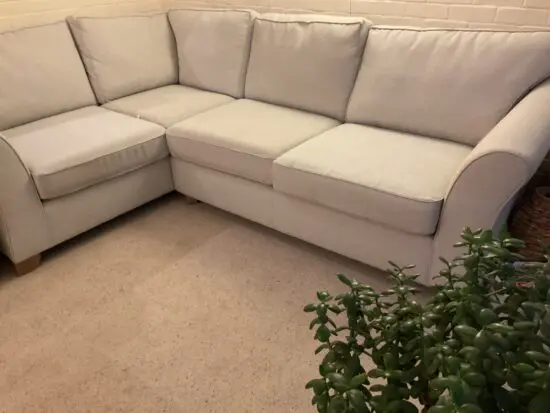 M&S Abbey corner sofa and pouffe
