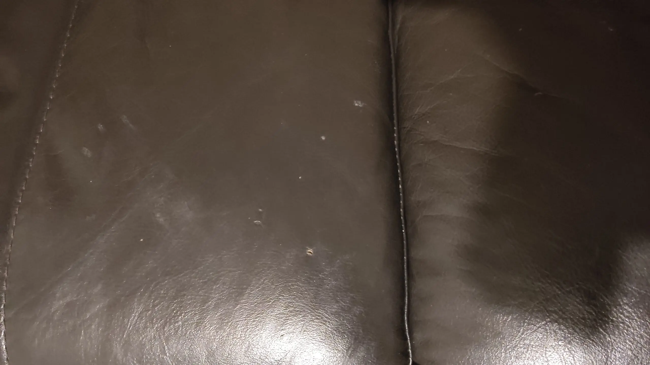 Modern DFS Dark brown Leather 3 & 2 Seater Sofa Set with Storage Footstool