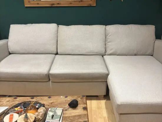 Dfs layla sofa 2 years old platinum colour