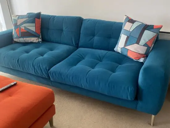 MySOFA Large Sofa Chair and Foot Stool