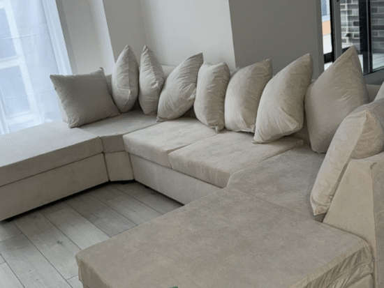 u shape sofa (chenile)