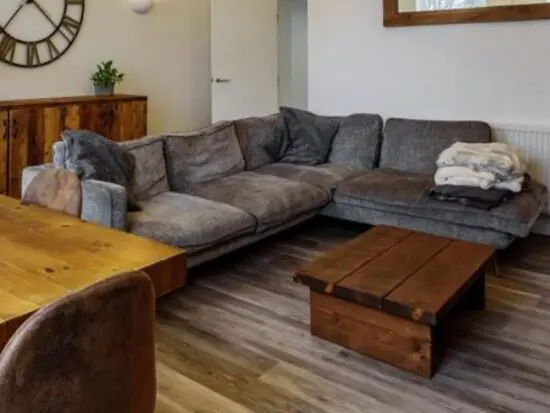 Chris Pratts - Grey Corner Sofa