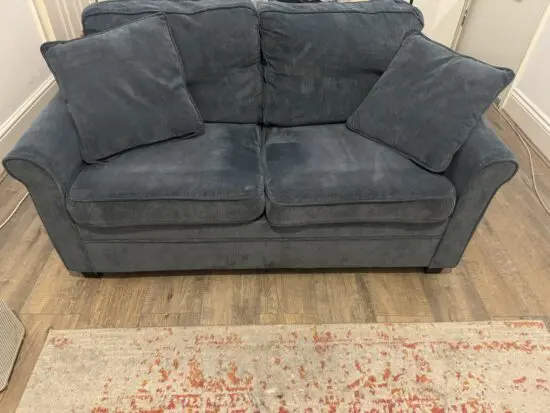 Most go 2 Seater Sofa Bed Corduroy Fabric pull Out Sleeper Memory Foam Mattress