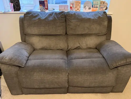 Goodwood 2 seater electric recliner charcoal sofa
