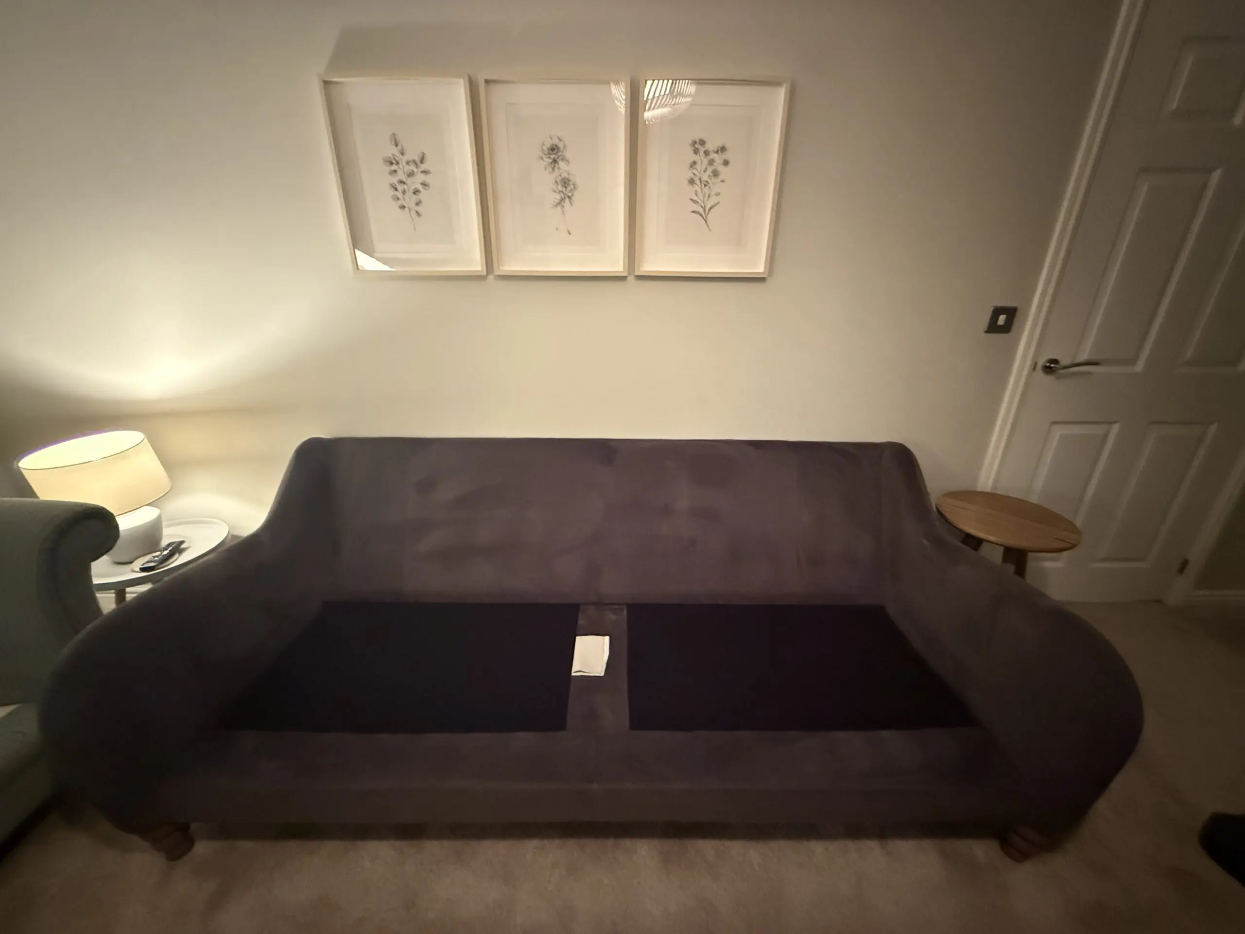 Velvet, Charcoal Grey - 3 Seater Sofa - Distinctive Chesterfield