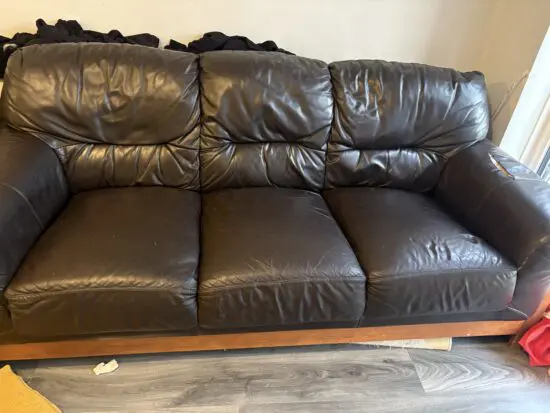 Leather sofa