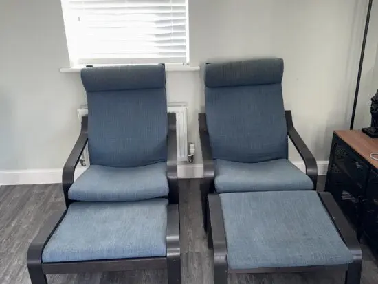 Armchair + Footstool Set – Cushions (2 Sets Available)