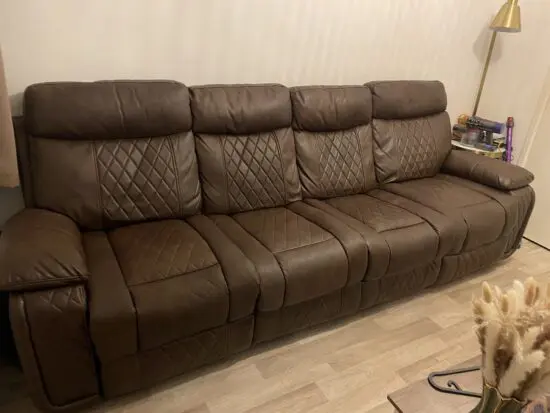 Brown Leather Sofa