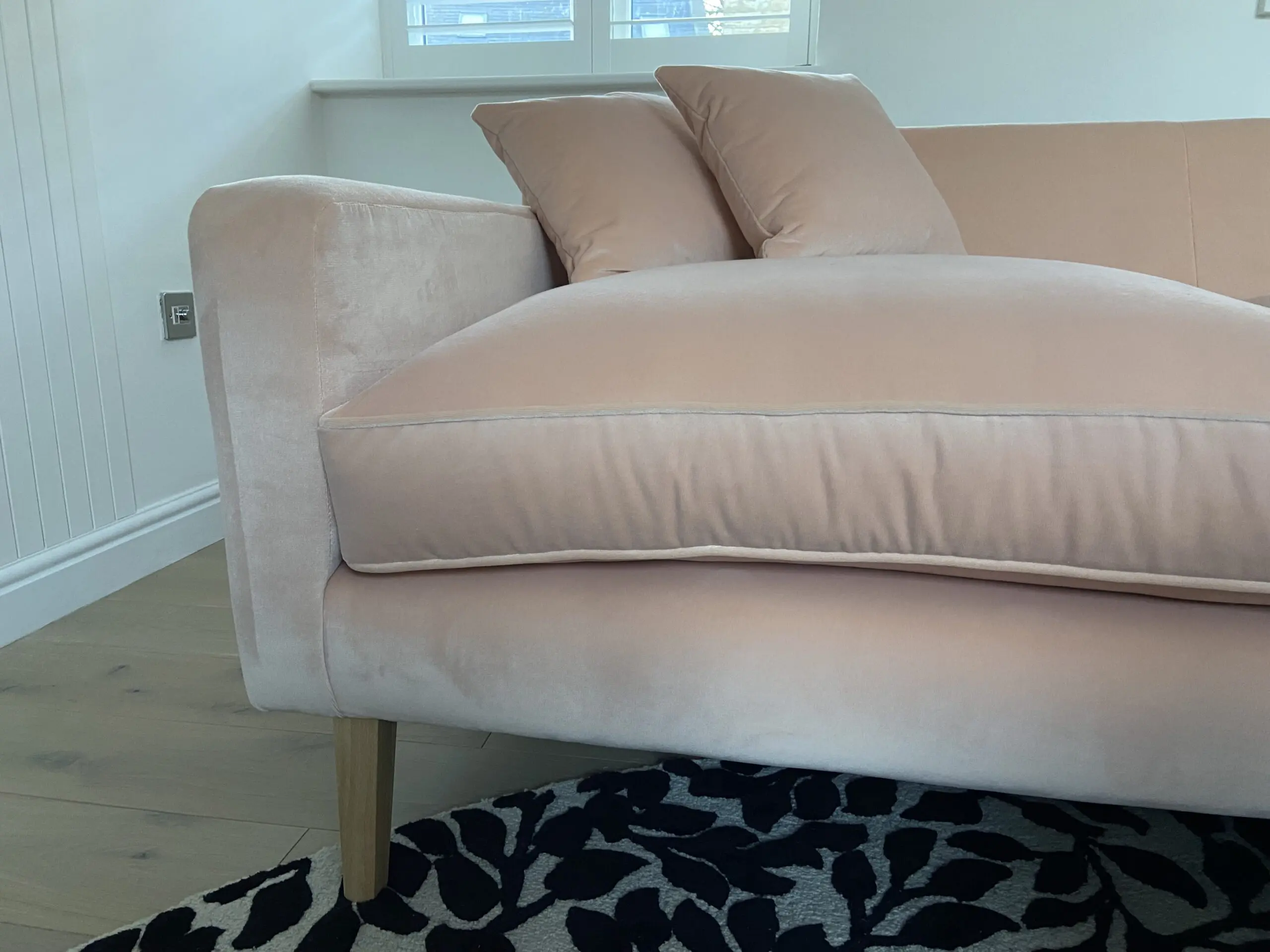 Brand New Corner Sofa in Luxury Linwood Velvet