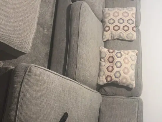 Gray corner sofa