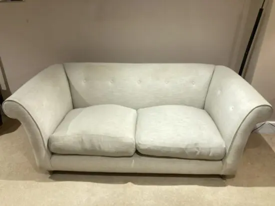 LOAF two seat sofa in oatmeal cream linen