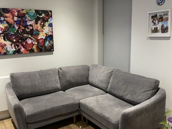 Grey 3 seater sofa