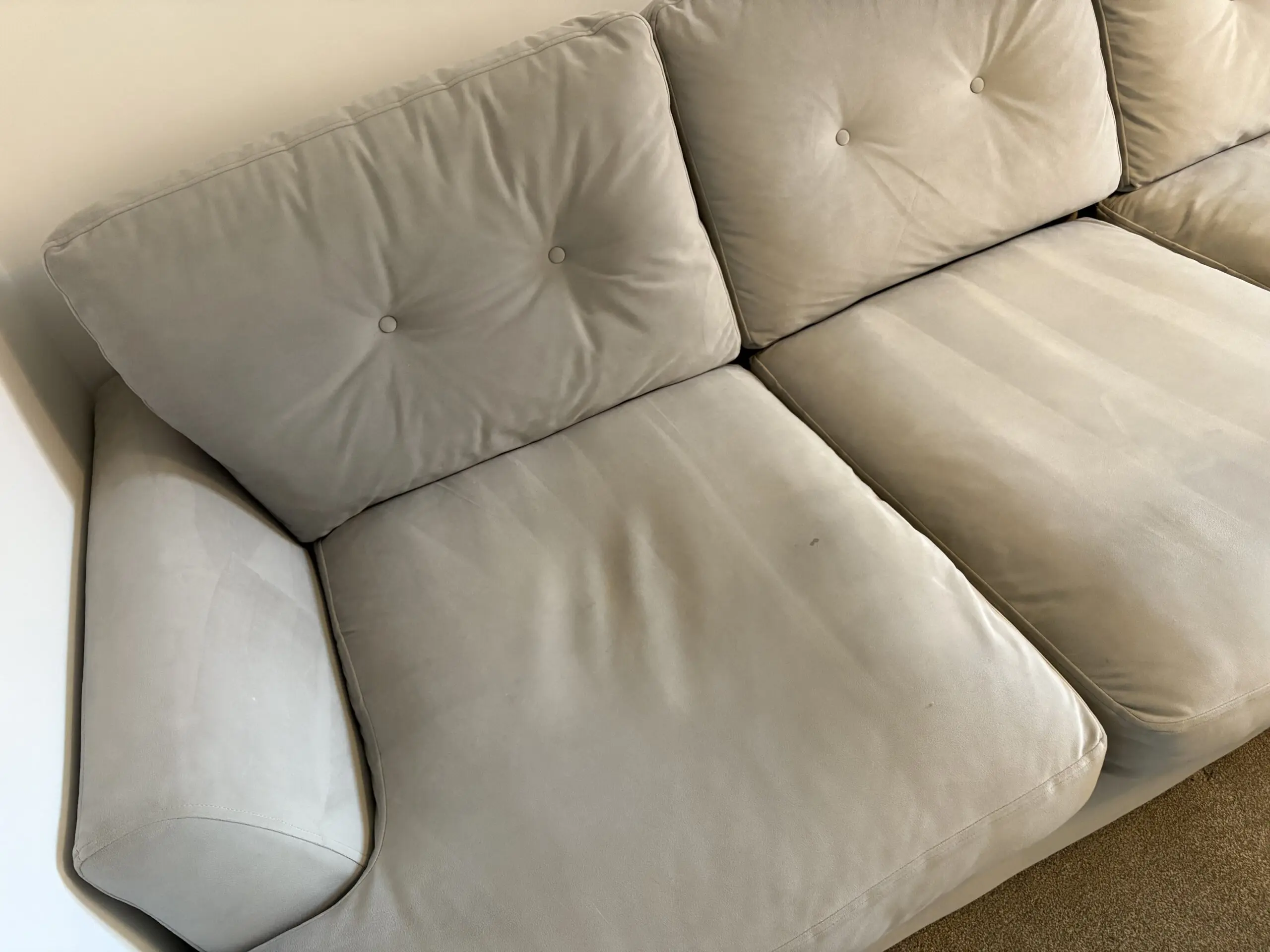 Patterdale Velvet Right Hand Facing Small Chaise Sofa