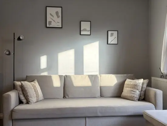 3 seat Beige Sofa Bed