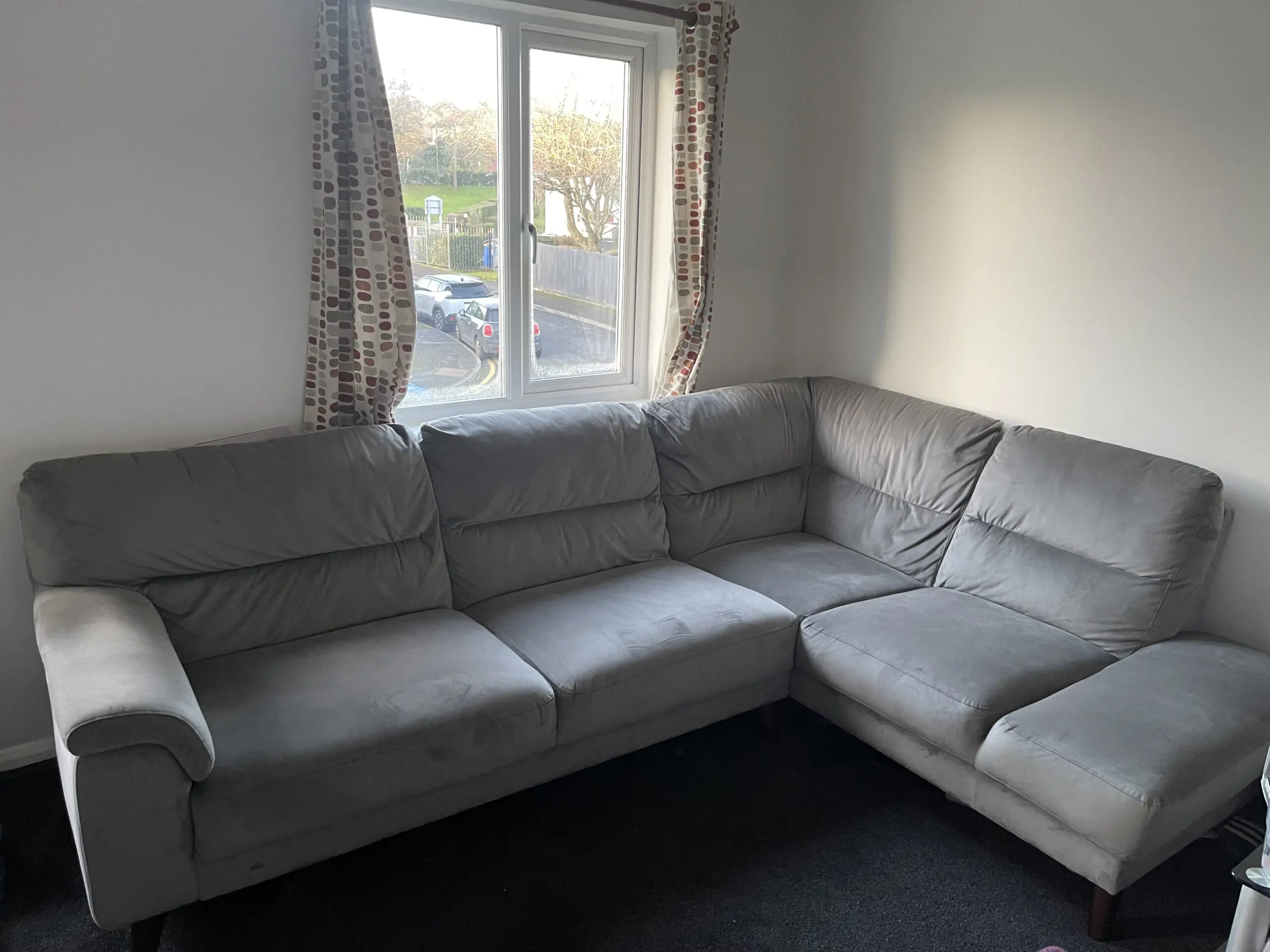 DFS Grey Chaise Corner Sofa