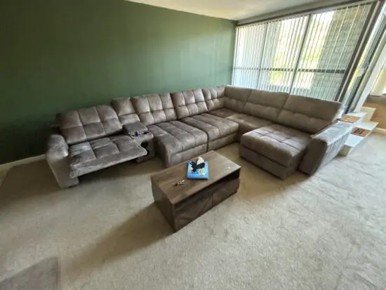 DFS Stellar Express Right Hand Facing 2 Corner 3 Power Chaise