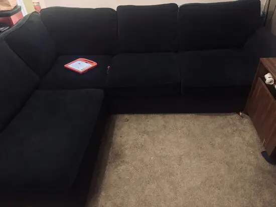 DFS Orka Right Hand Facing Arm Open End Corner Sofa - Colour Dark Blue