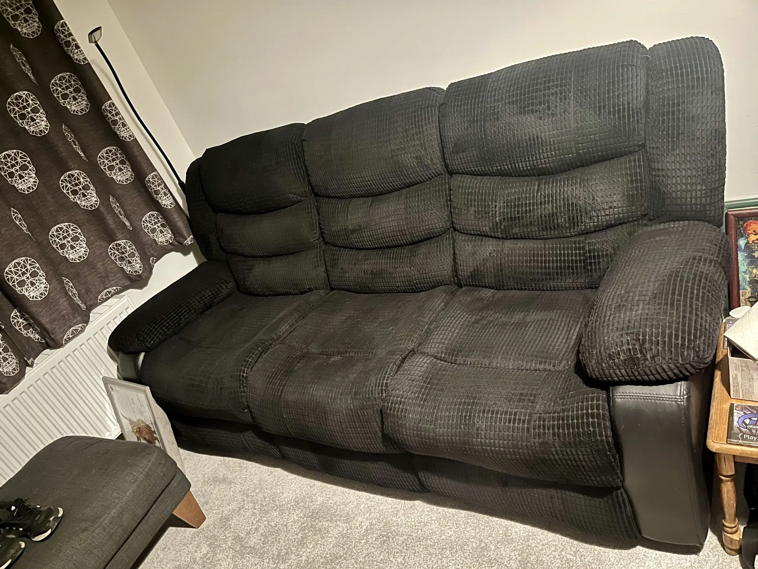 2 x 3 seater manual recliner sofas from wayfair