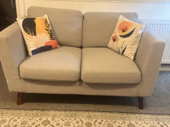 Grey 2 Seater Sofa