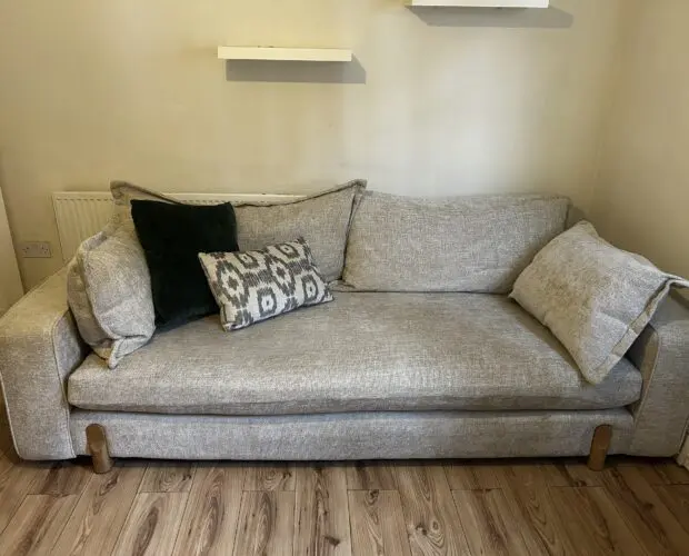 Dfs cream lorenza 4 seater 1year old sofa