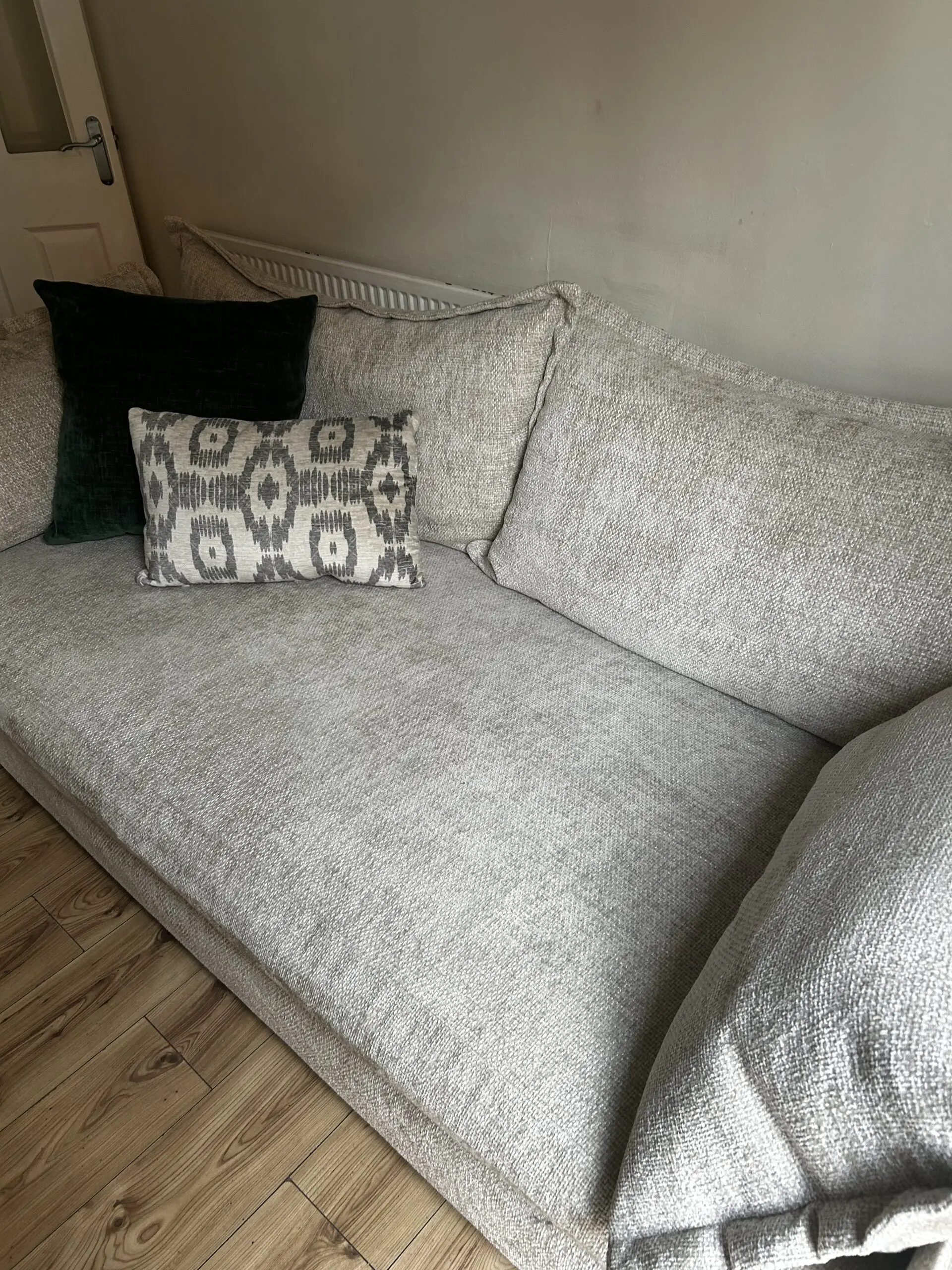 Dfs cream lorenza 4 seater 1year old sofa