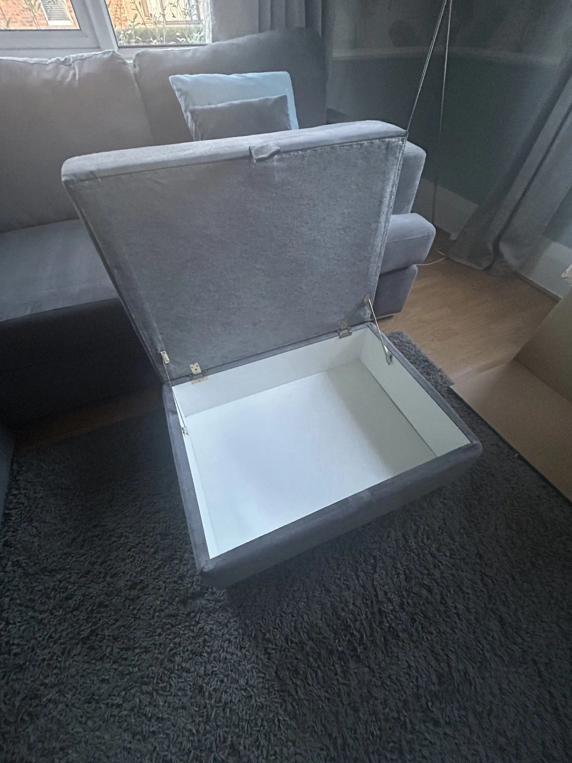 DFS Grey Freya 4 seater lounger