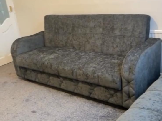 x2 4-Seater Sofas with Storage Footstool – Comfy & Spacious