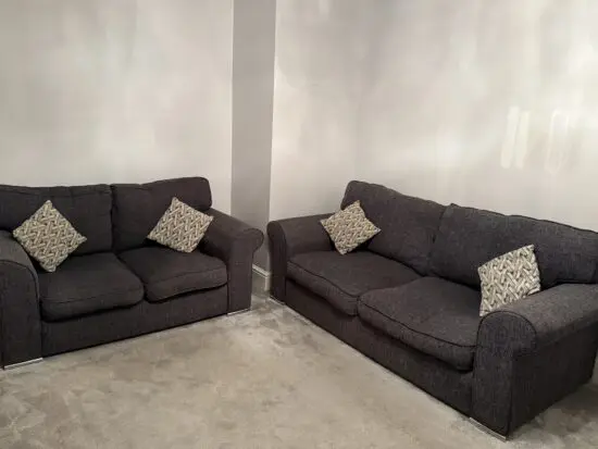 3 seater and 2 seater Grey sofas