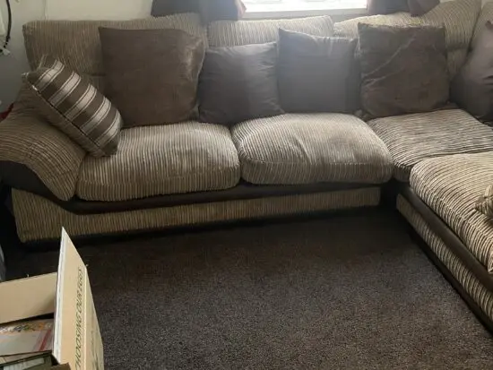 Zana Right Hand Facing Arm 2 Piece Corner Sofa (Nutmeg combination)