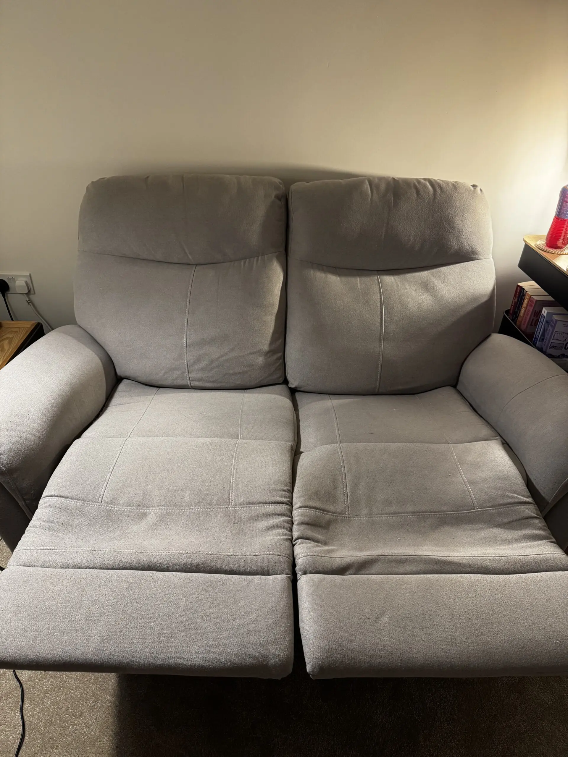 Dunelm Grey Recliner Sofa Set