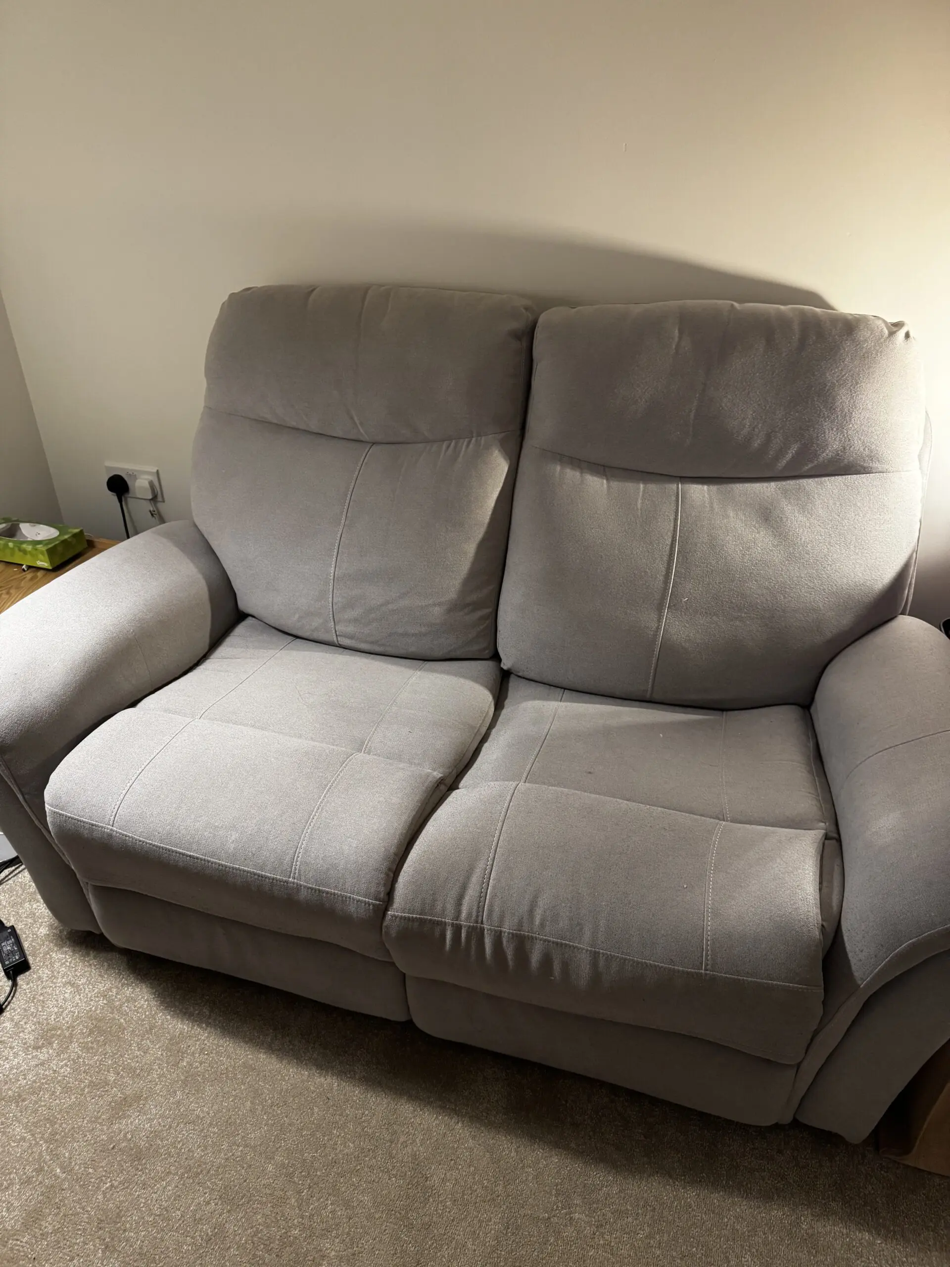 Dunelm Grey Recliner Sofa Set