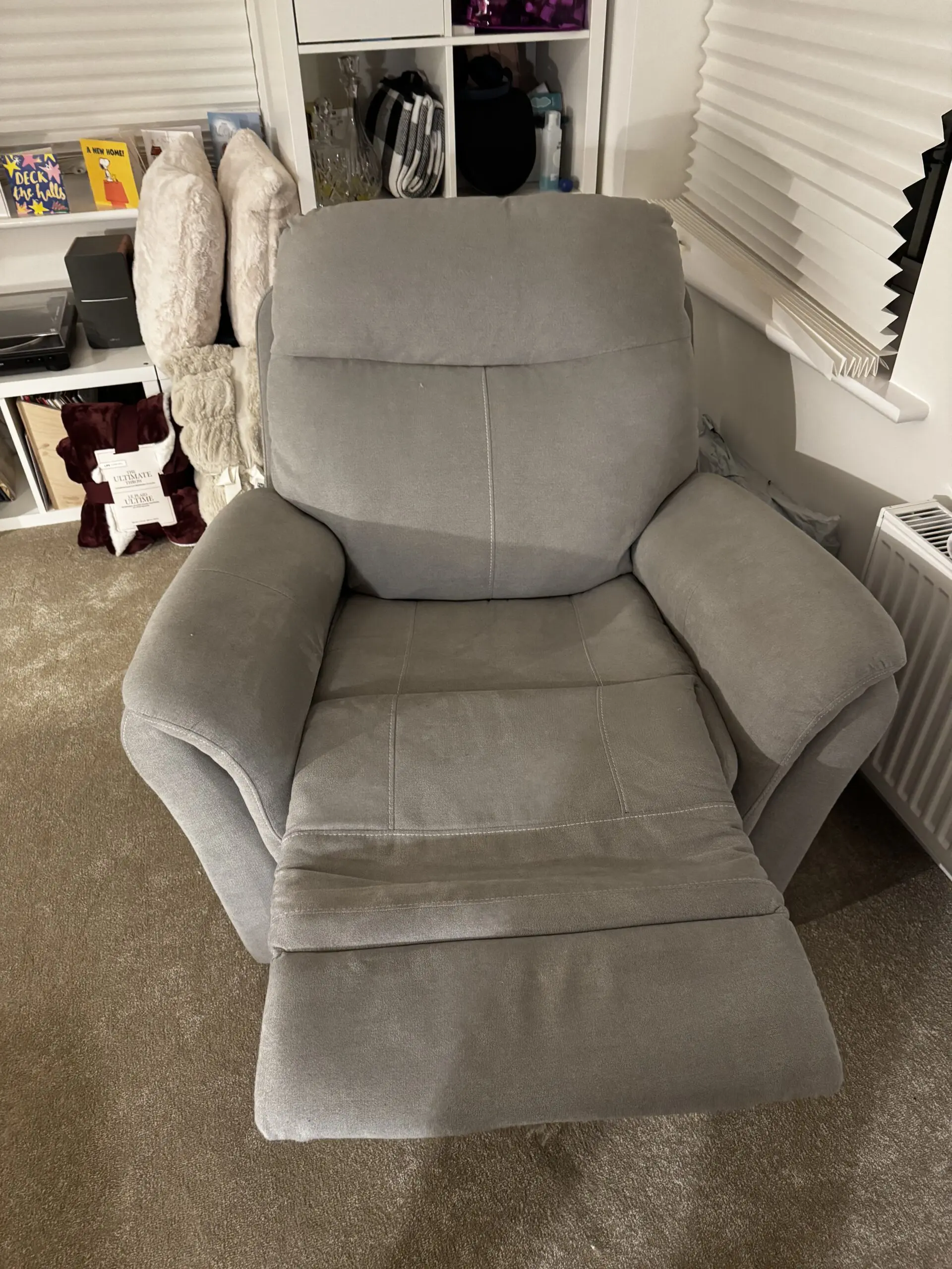Dunelm Grey Recliner Sofa Set