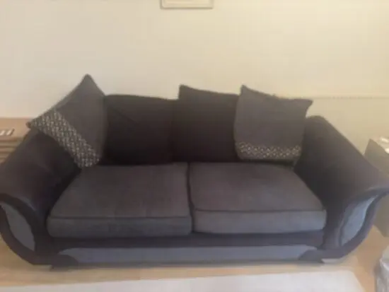 DFS 3 Seater Sofa Bed and Matching Single Chair