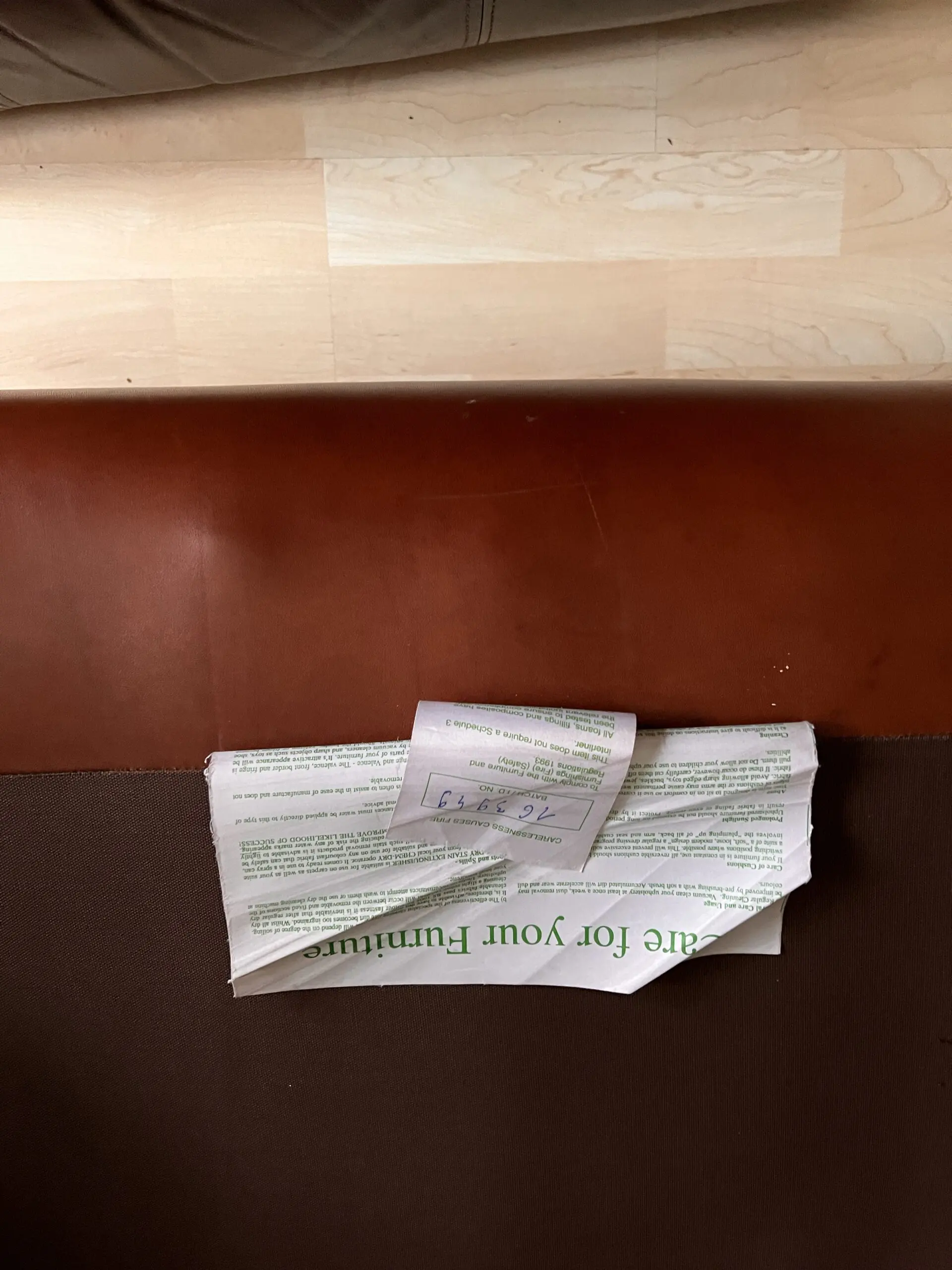 Dark Brown Leather 3-Seater Sofa