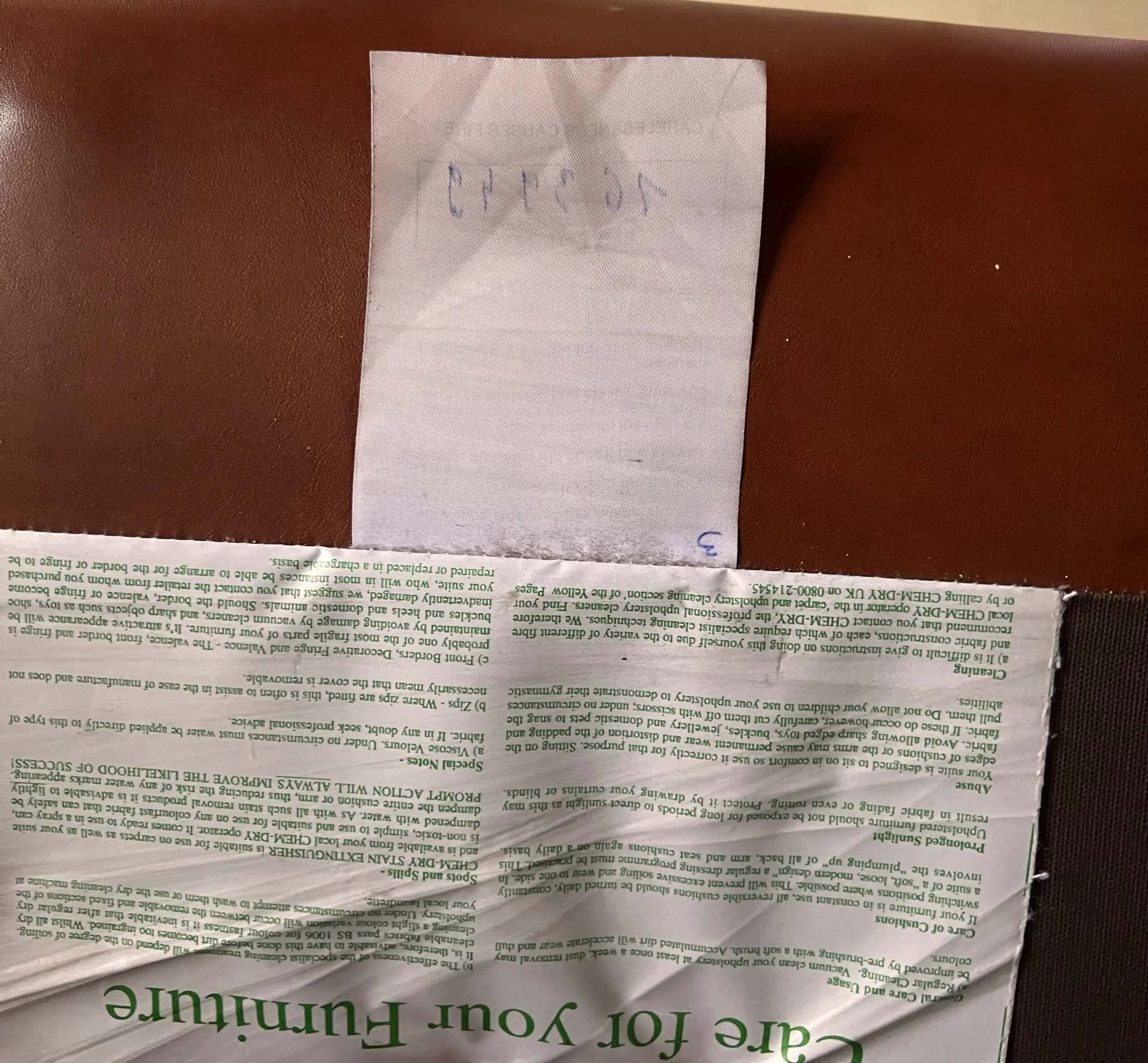 Dark Brown Leather 3-Seater Sofa