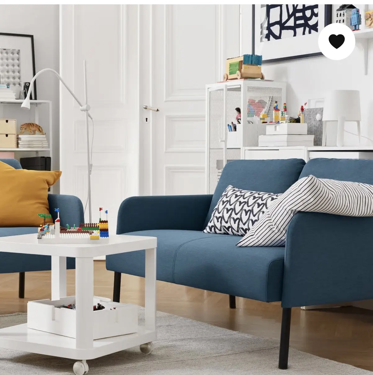 GLOSTAD 2-seat sofa, Knisa medium blue