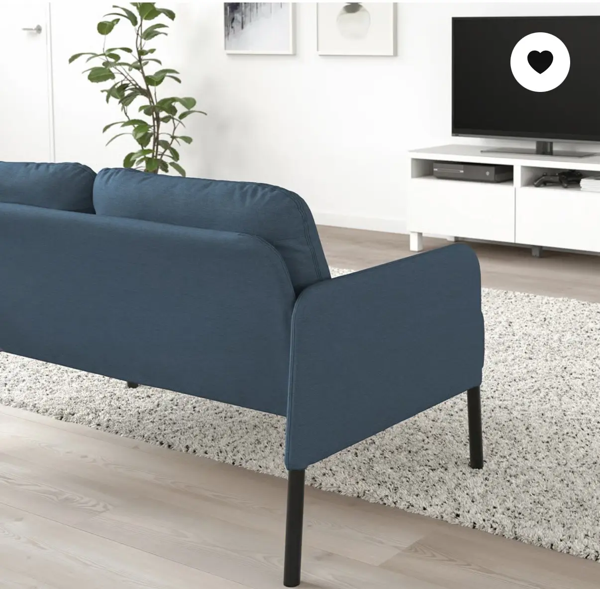 GLOSTAD 2-seat sofa, Knisa medium blue